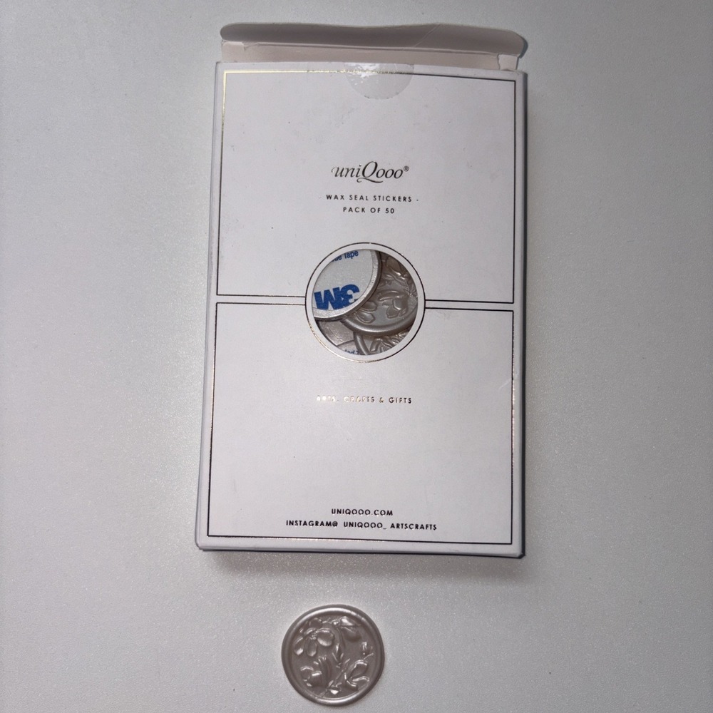 50Pcs Wax Seal Stickers Set‎ (3 Designs in 1 Pack) - Adhesive Backed Elegant ...